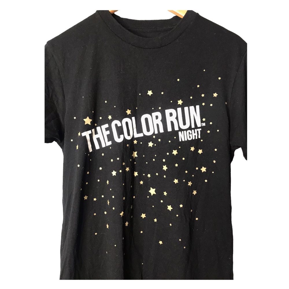 The color run | Black and gold star the color run night T-shirt •